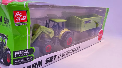 Tractor con Implemento Agrario - Escala 1/64- Sunq Toys
