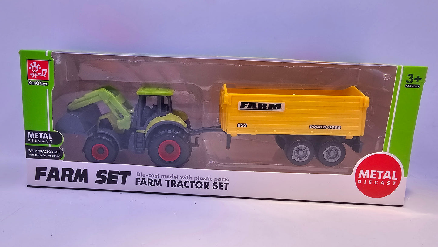 Tractor con Implemento Agrario - Escala 1/64- Sunq Toys