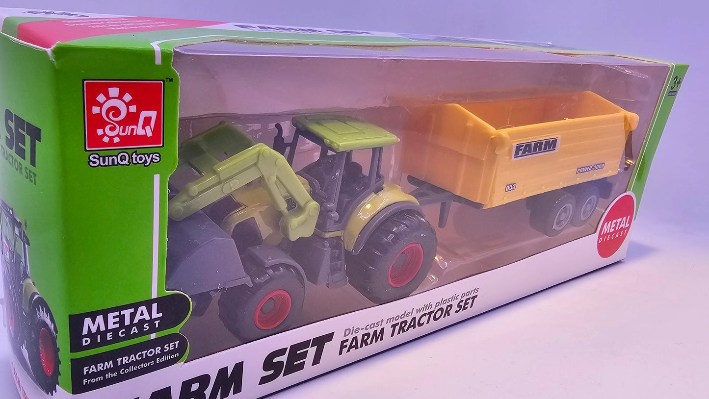 Tractor con Implemento Agrario - Escala 1/64- Sunq Toys
