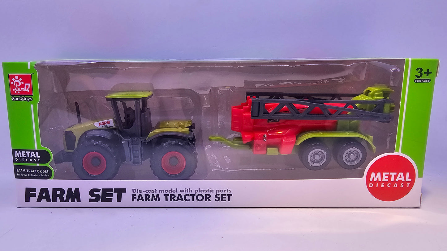 Tractor con Implemento Agrario - Escala 1/64- Sunq Toys