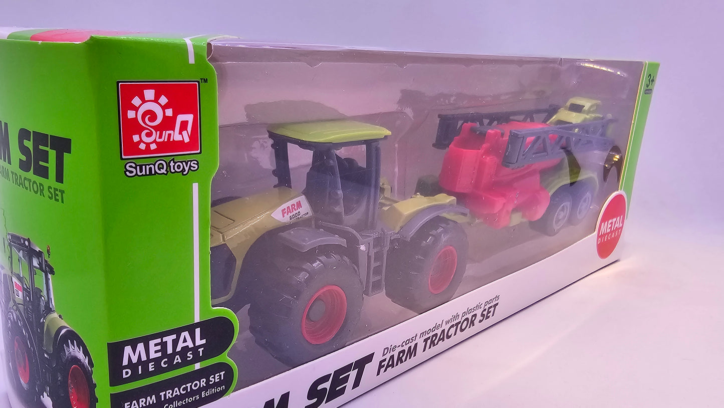 Tractor con Implemento Agrario - Escala 1/64- Sunq Toys