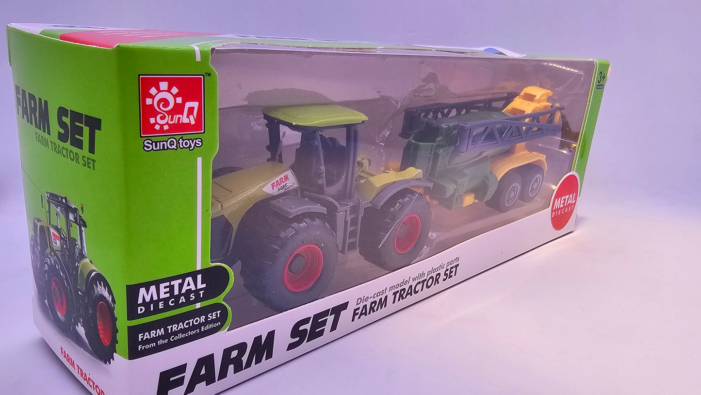 Tractor con Implemento Agrario - Escala 1/64- Sunq Toys