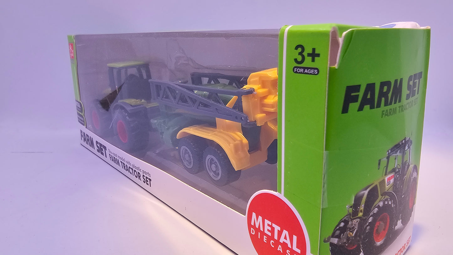 Tractor con Implemento Agrario - Escala 1/64- Sunq Toys