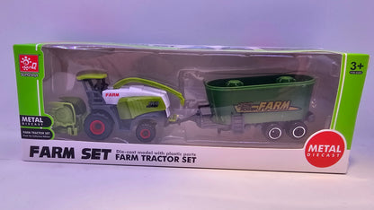 Tractor con Implemento Agrario - Escala 1/64- Sunq Toys