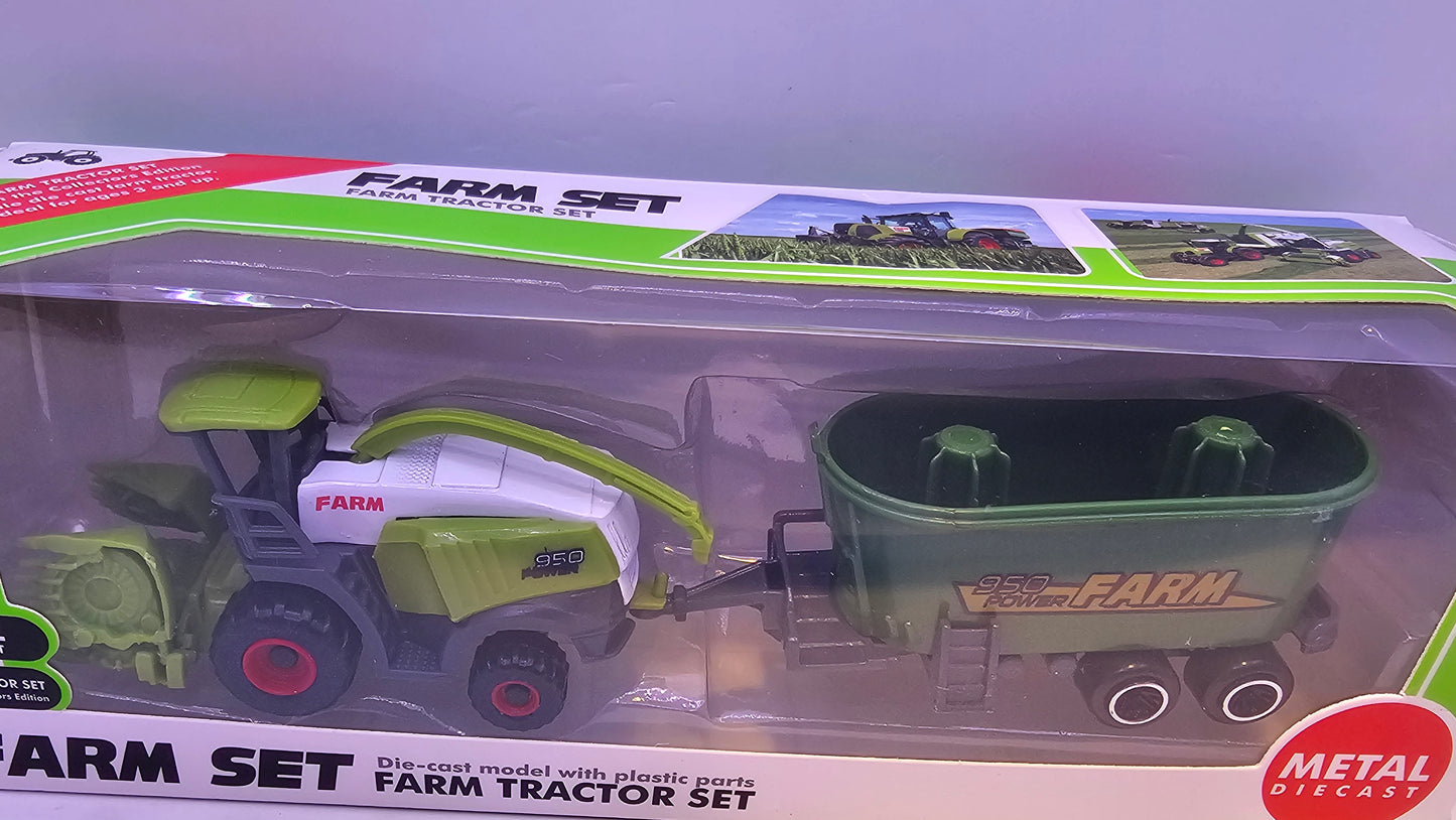 Tractor con Implemento Agrario - Escala 1/64- Sunq Toys
