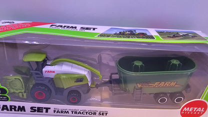 Tractor con Implemento Agrario - Escala 1/64- Sunq Toys