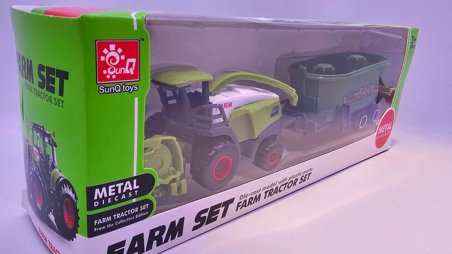 Tractor con Implemento Agrario - Escala 1/64- Sunq Toys