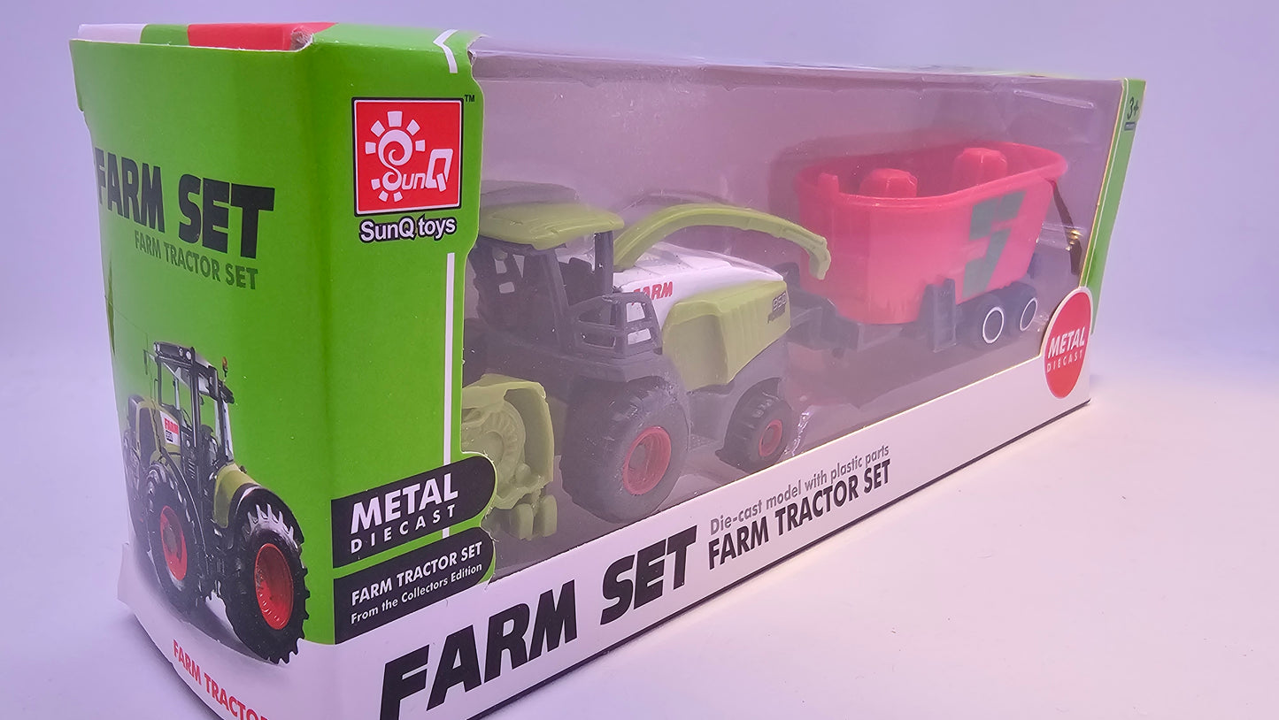 Tractor con Implemento Agrario - Escala 1/64- Sunq Toys