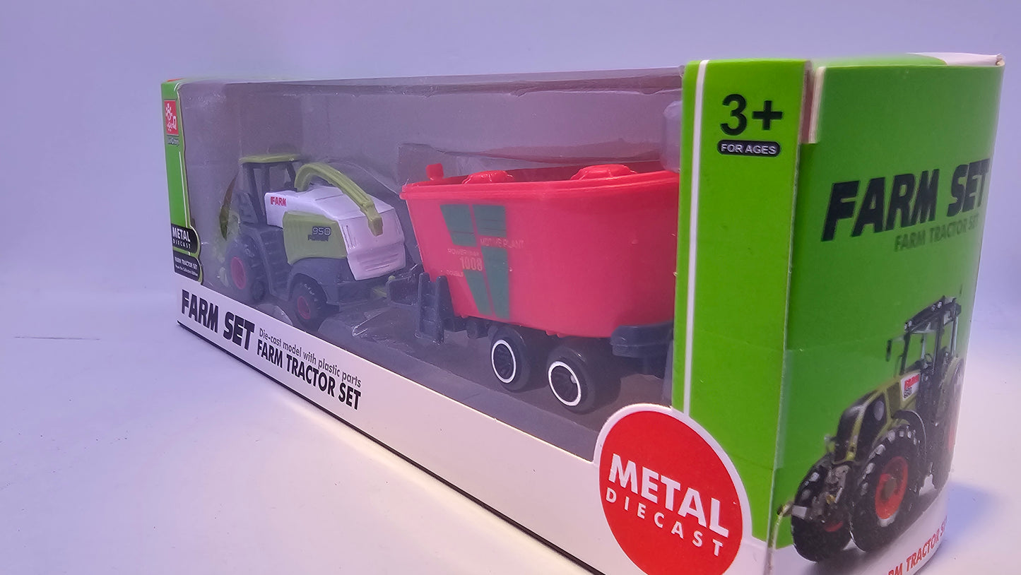 Tractor con Implemento Agrario - Escala 1/64- Sunq Toys