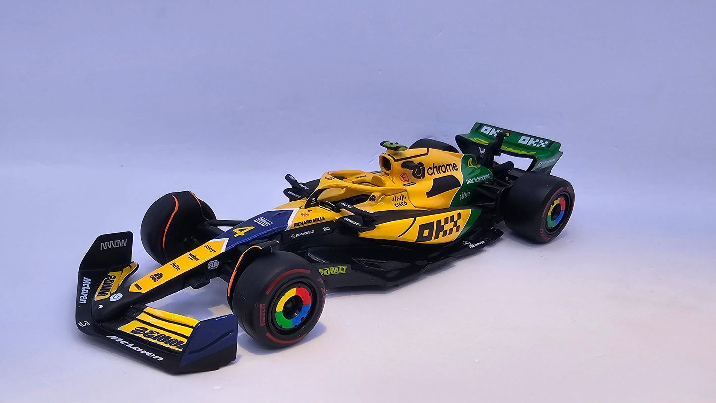 McLaren Formula 1 MCL38 #4 Lando Norris - Monaco Grand Prix 2024 - F1 Burago Escala 1/43