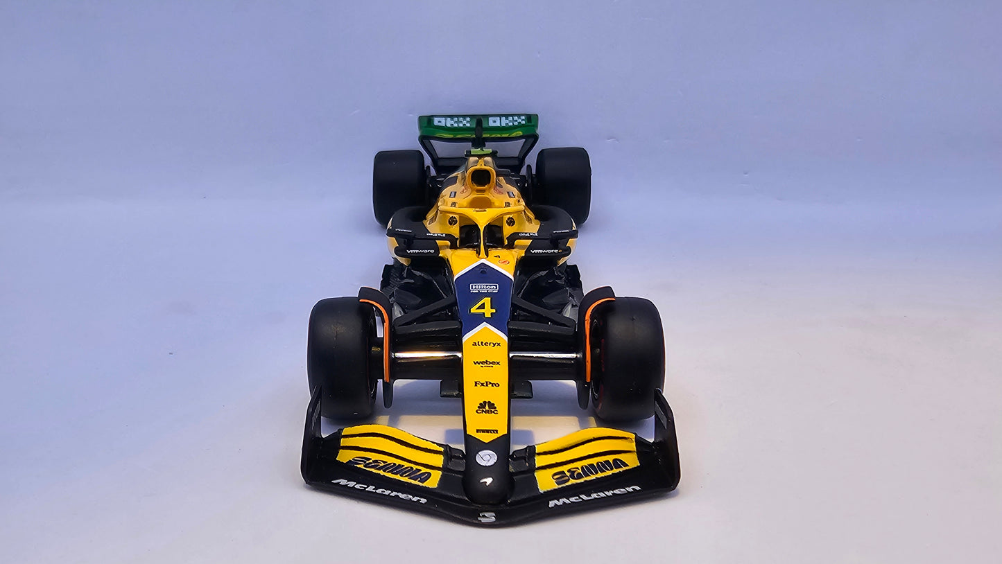McLaren Formula 1 MCL38 #4 Lando Norris - Monaco Grand Prix 2024 - F1 Burago Escala 1/43