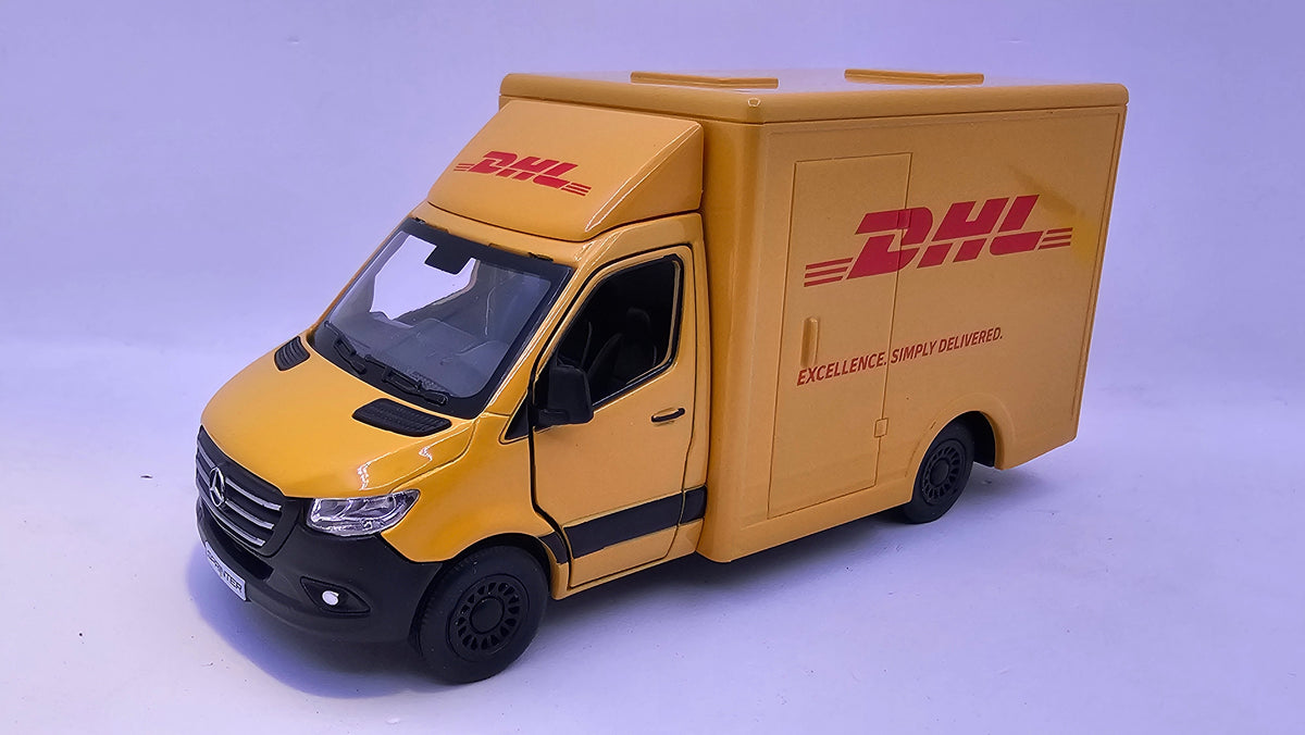 Mercedes Benz Sprinter DHL - Escala 1/48 - Kinsmart - (Sin caja)