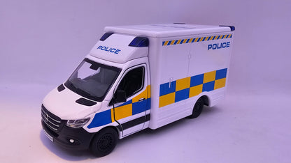 Mercedes Benz Sprinter Policia - Escala 1/48 - Kinsmart - (Sin caja)