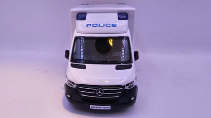 Mercedes Benz Sprinter Policia - Escala 1/48 - Kinsmart - (Sin caja)