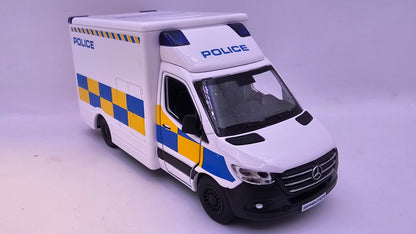 Mercedes Benz Sprinter Policia - Escala 1/48 - Kinsmart - (Sin caja)