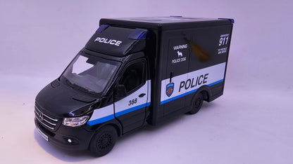 Mercedes Benz Sprinter Policia - Escala 1/48 - Kinsmart - (Sin caja)
