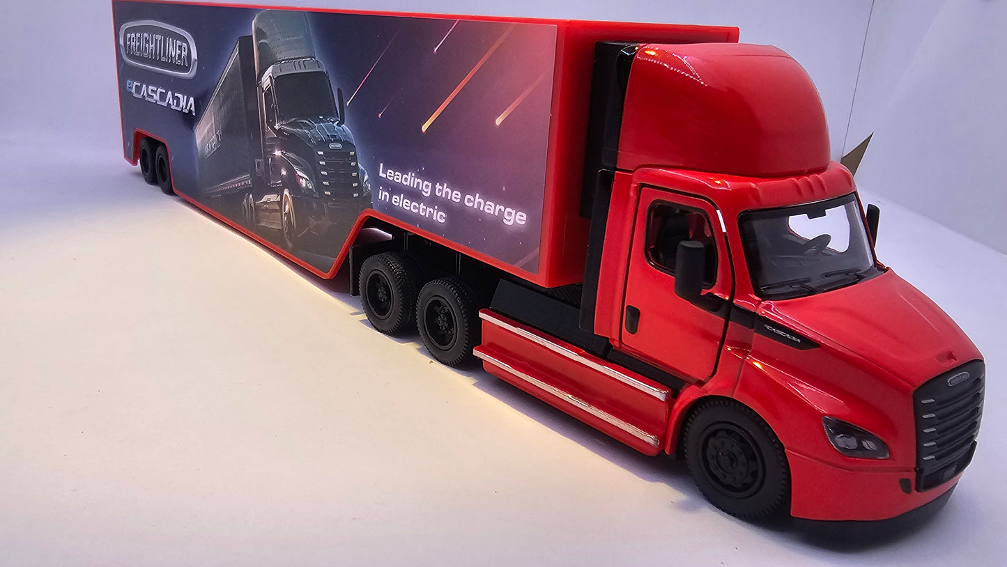 Camion Freightliner eCascadia - Escala 1/62 - Kinsmart - (Sin caja)