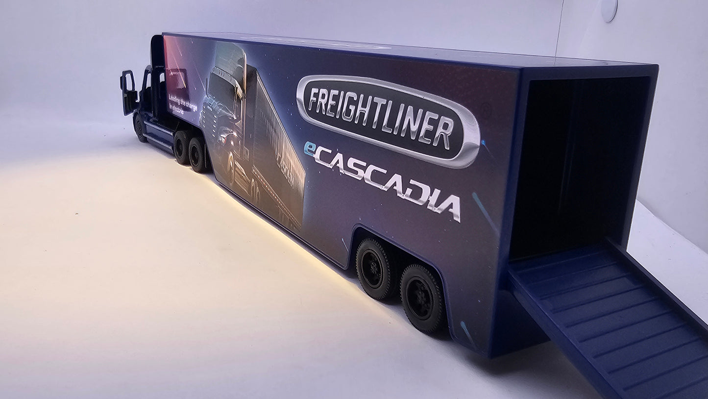 Camion Freightliner eCascadia - Escala 1/62 - Kinsmart - (Sin caja)
