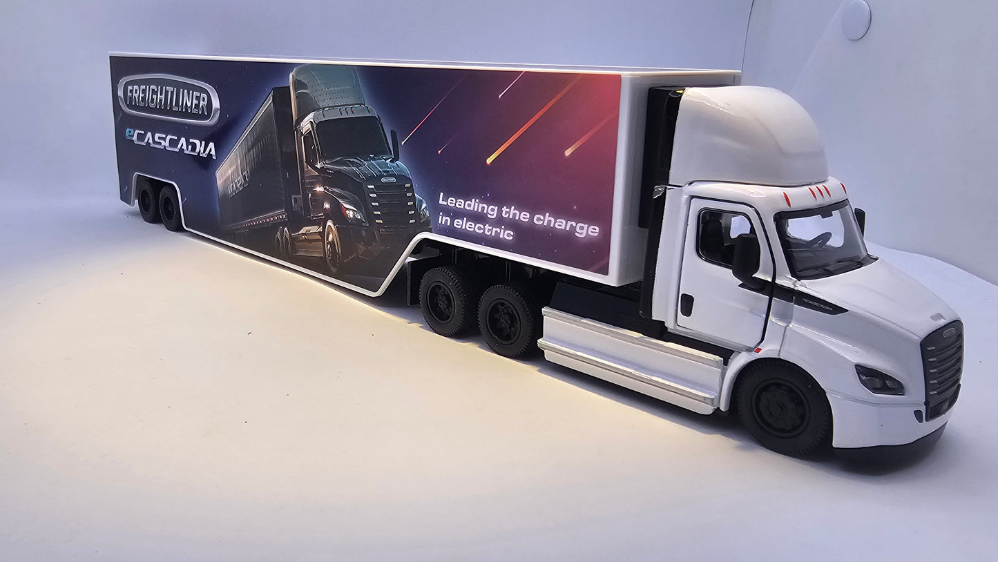 Camion Freightliner eCascadia - Escala 1/62 - Kinsmart - (Sin caja)