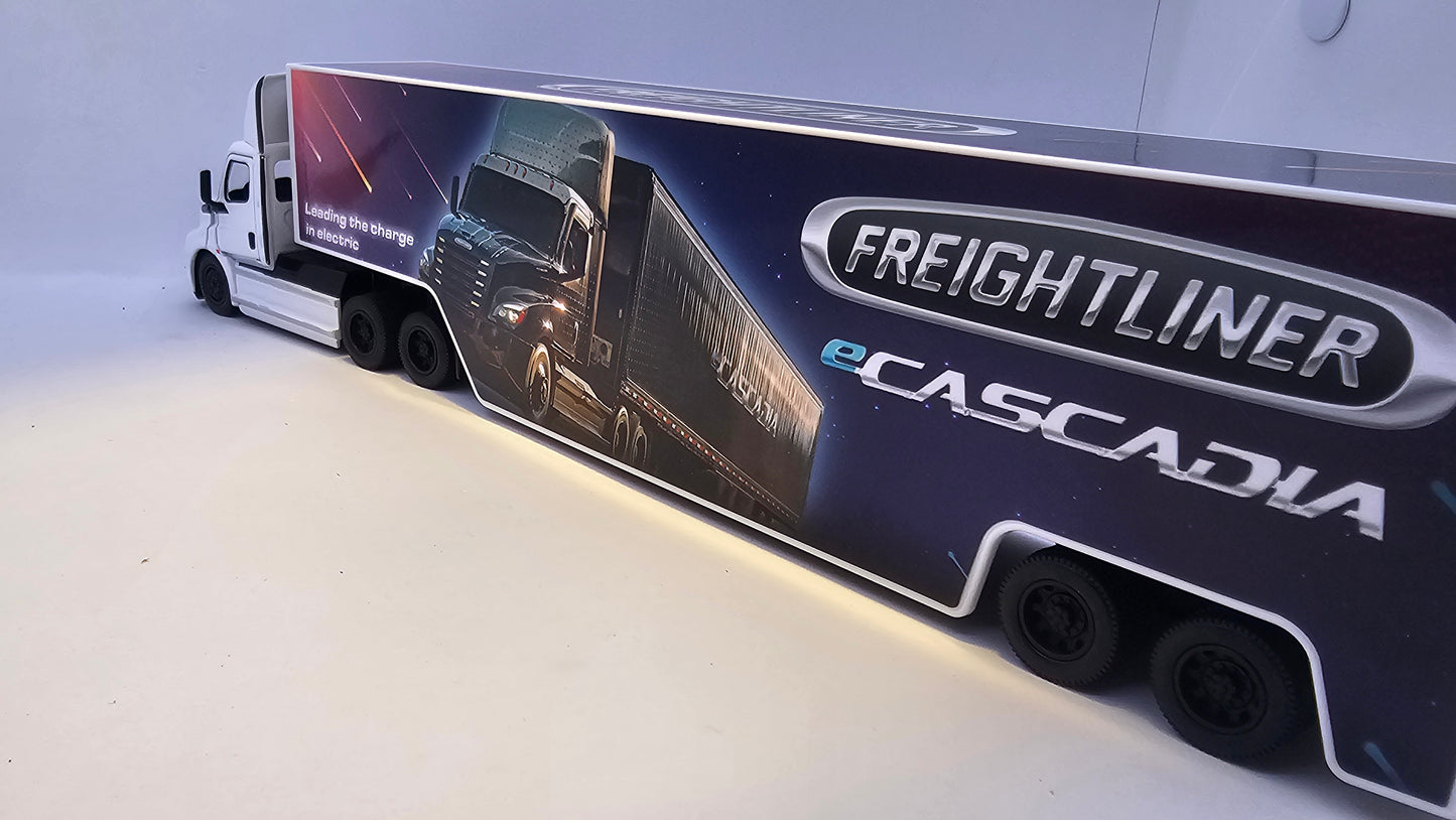 Camion Freightliner eCascadia - Escala 1/62 - Kinsmart - (Sin caja)