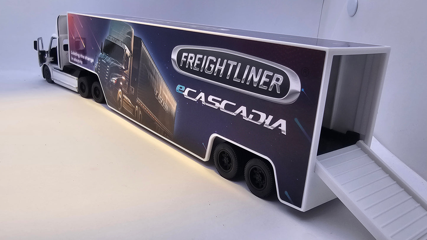 Camion Freightliner eCascadia - Escala 1/62 - Kinsmart - (Sin caja)