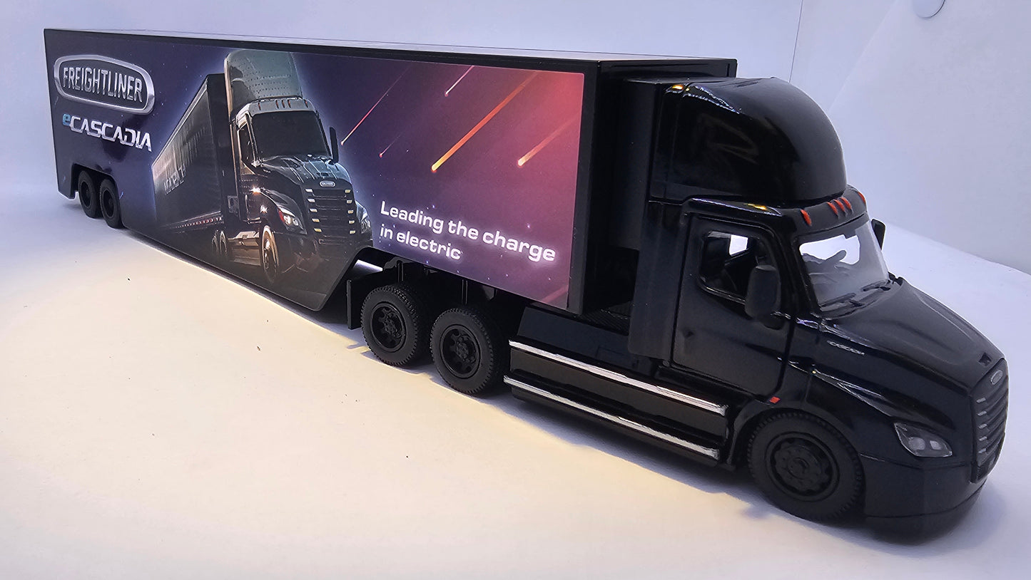 Camion Freightliner eCascadia - Escala 1/62 - Kinsmart - (Sin caja)