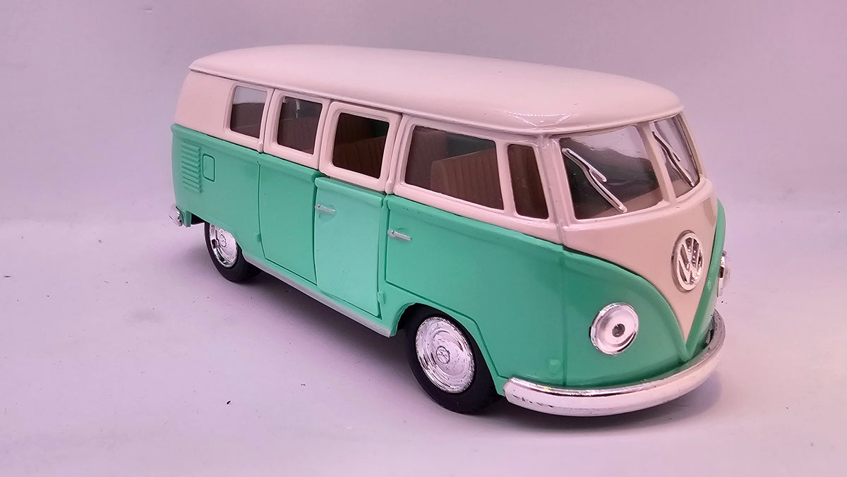 Volkswagen Classical Bus 1962 "Colores Pastel" - Escala 1/32 - Kinsmart - (Sin caja)