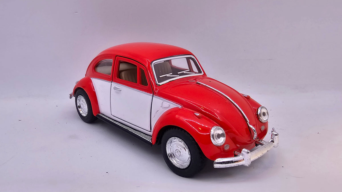 Volkswagen Escarabajo Bicolor 1967 - Escala 1/32 - Kinsmart - (Sin caja)