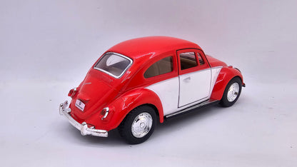 Volkswagen Escarabajo Bicolor 1967 - Escala 1/32 - Kinsmart - (Sin caja)