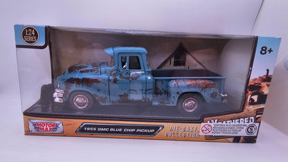 GMC Blue Chip Pick Up 1955 "Oxidada" - Escala 1/24 - Motormax