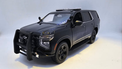 Chevrolet Tahoe PPV 2025 (Police Pursuit Vehicle) - Escala 1/24 - MotorMax - (Sin Caja)