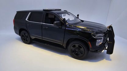 Chevrolet Tahoe PPV 2025 (Police Pursuit Vehicle) - Escala 1/24 - MotorMax - (Sin Caja)