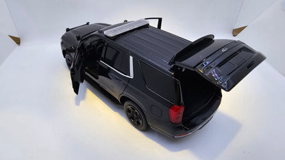 Chevrolet Tahoe PPV 2025 (Police Pursuit Vehicle) - Escala 1/24 - MotorMax - (Sin Caja)