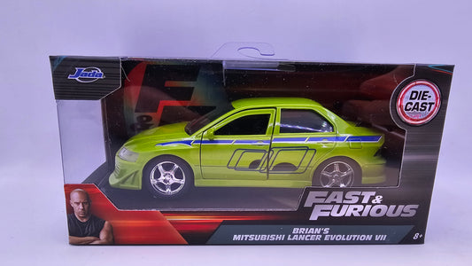 Mitsubishi Lancer Evo VII de Brian - "RAPIDO Y FURIOSO 2" - Escala 1/32 - Jada