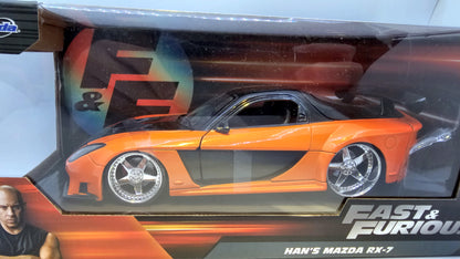 Mazda RX-7 de Han - "RAPIDO Y FURIOSO 3 Reto Tokio" - Escala 1/24 - Jada