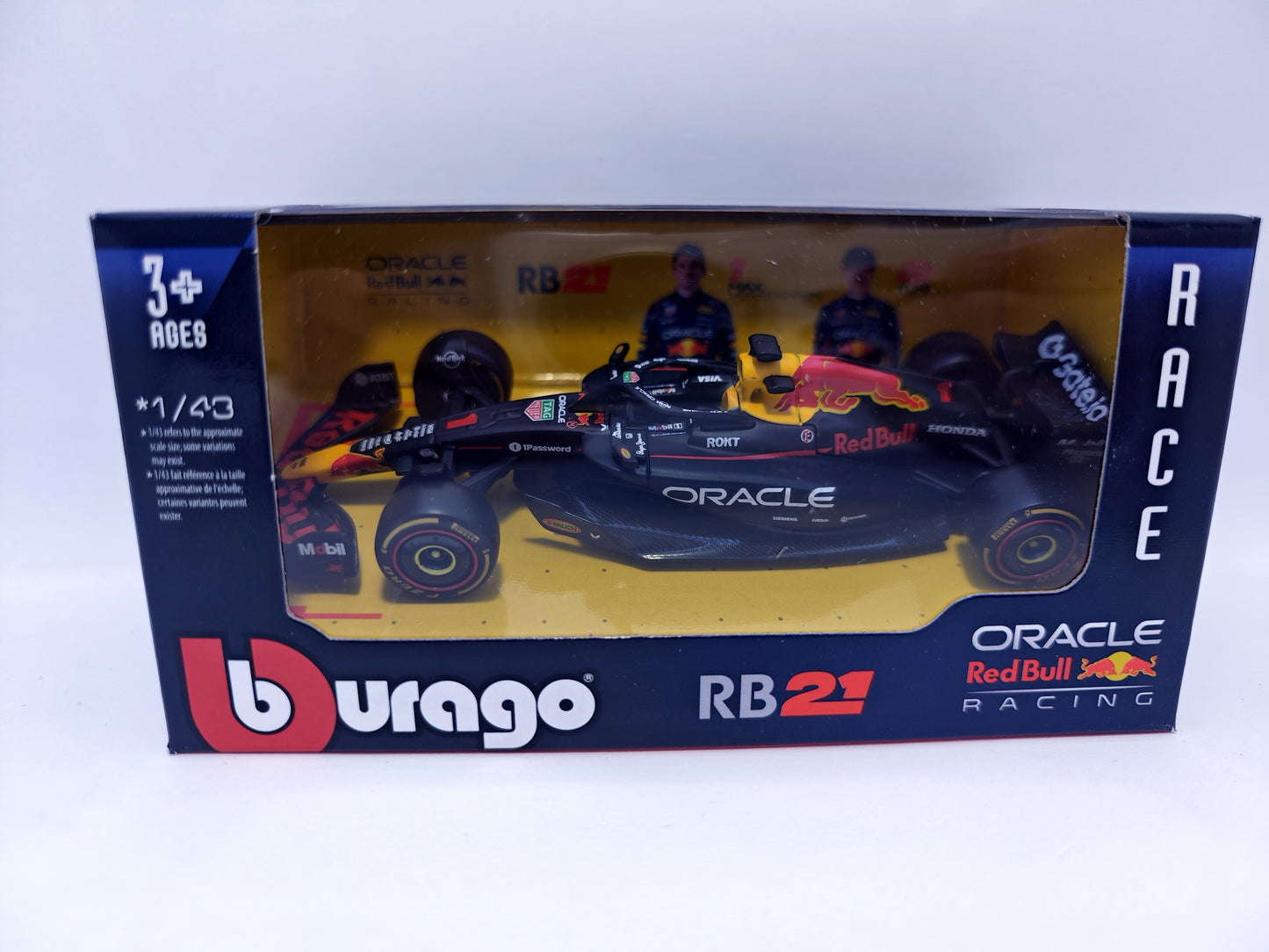 Red Bull Racing Formula 1 RB21 #1 Max Verstappen 2025 - F1 Burago Escala 1/43