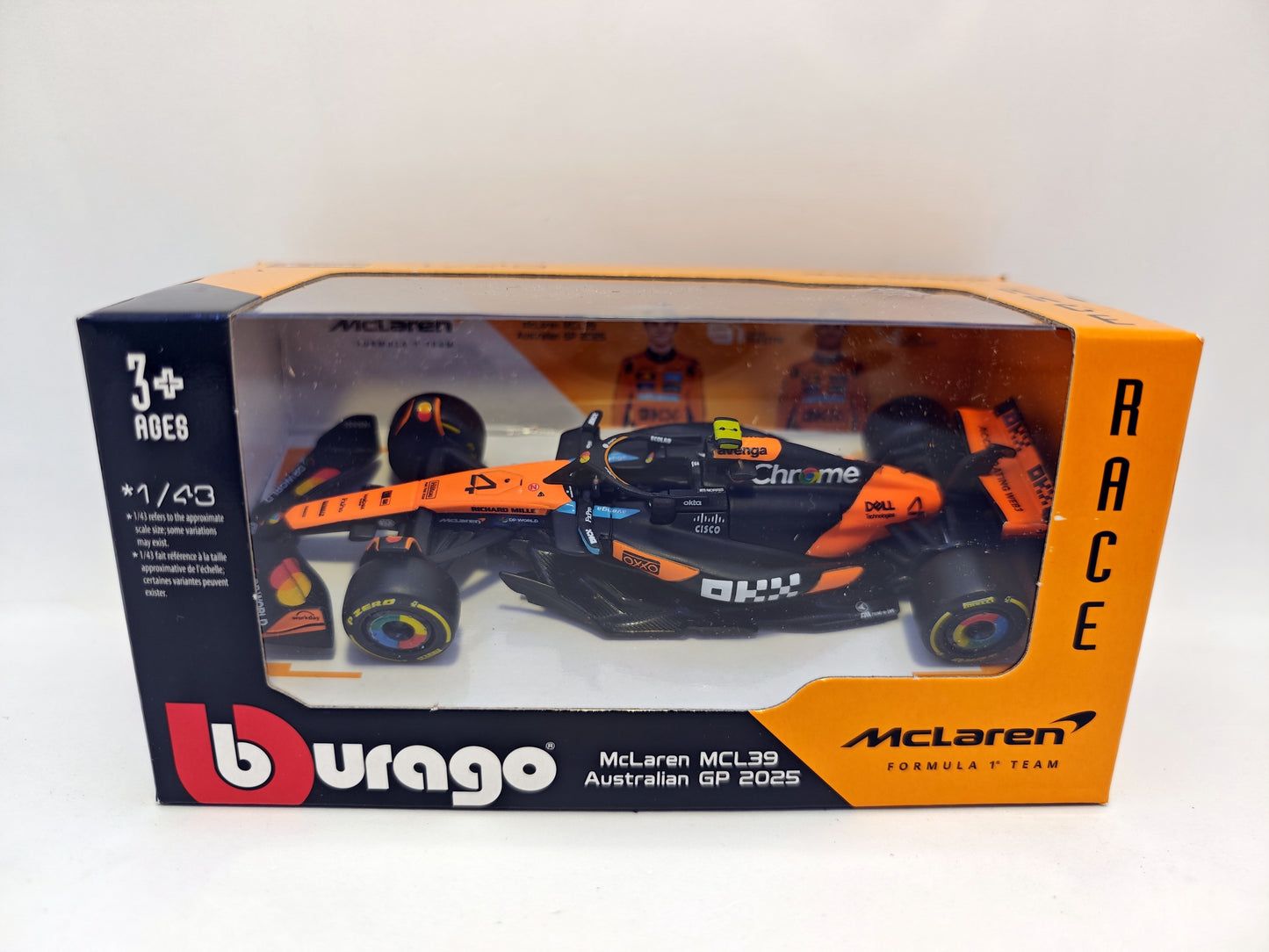 McLaren Formula 1 MCL39 #4 Lando Norris - 2025 - F1 Burago Escala 1/43