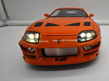 Toyota Supra 1995 Brian O'Conner Rapido y Furioso - Escala 1/24 - c/Luz y Sonido - (sin caja)