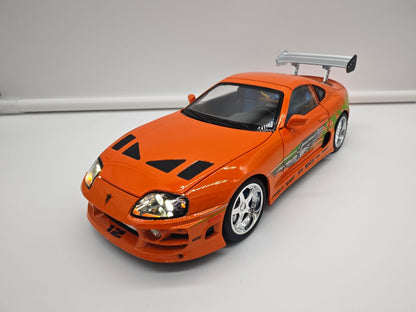 Toyota Supra 1995 Brian O'Conner Rapido y Furioso - Escala 1/24 - c/Luz y Sonido - (sin caja)