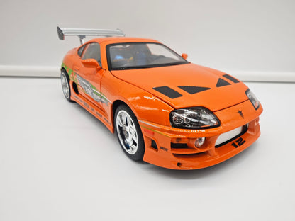 Toyota Supra 1995 Brian O'Conner Rapido y Furioso - Escala 1/24 - c/Luz y Sonido - (sin caja)