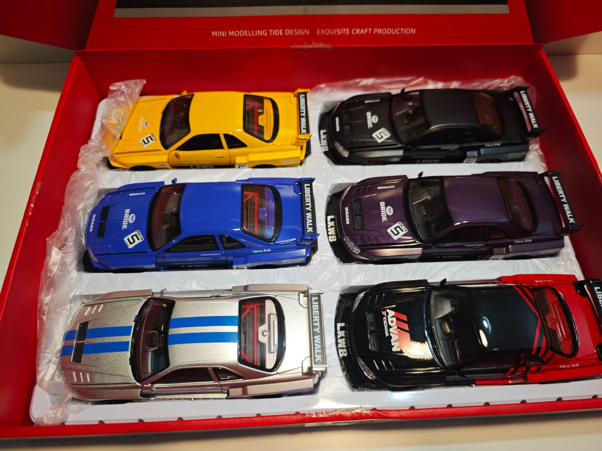 Nissan Skyline GT-R R34 Liberty Walk - Escala 1/24 - c/Luz y Sonido - (sin caja)