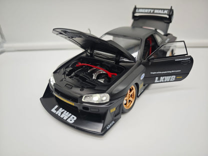 Nissan Skyline GT-R R34 Liberty Walk - Escala 1/24 - c/Luz y Sonido - (sin caja)
