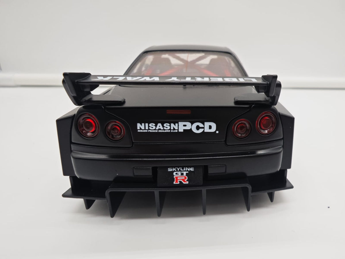 Nissan Skyline GT-R R34 Liberty Walk - Escala 1/24 - c/Luz y Sonido - (sin caja)