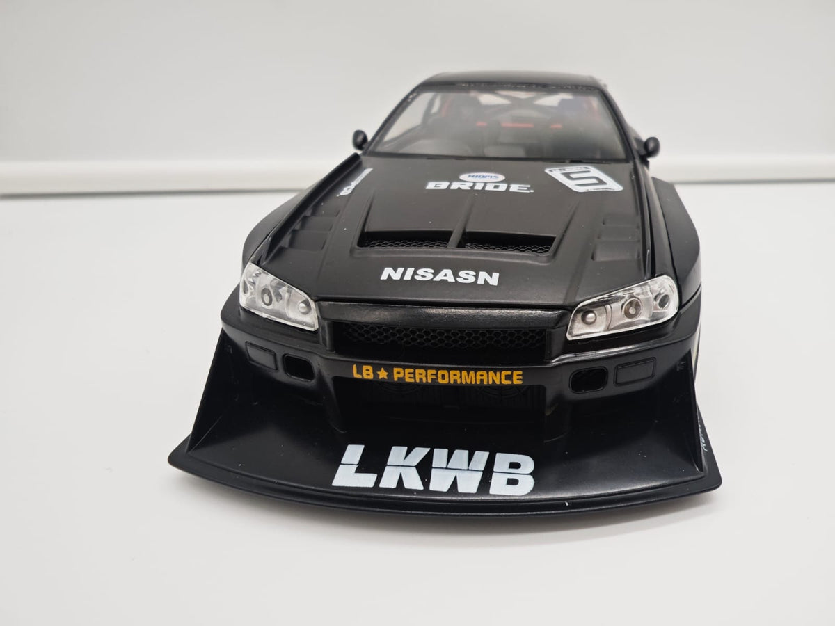 Nissan Skyline GT-R R34 Liberty Walk - Escala 1/24 - c/Luz y Sonido - (sin caja)