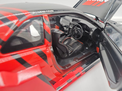 Nissan Skyline GT-R R34 Liberty Walk - Escala 1/24 - c/Luz y Sonido - (sin caja)