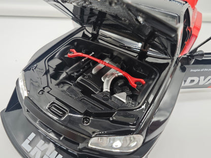 Nissan Skyline GT-R R34 Liberty Walk - Escala 1/24 - c/Luz y Sonido - (sin caja)