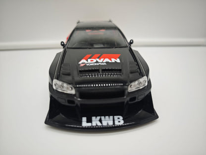 Nissan Skyline GT-R R34 Liberty Walk - Escala 1/24 - c/Luz y Sonido - (sin caja)