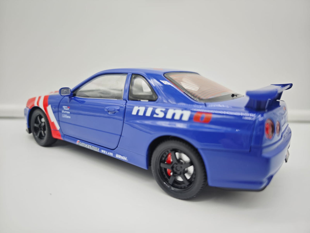 Nissan Skyline GT-R R34 Nismo - Escala 1/24 - c/Luz y Sonido - (sin caja)