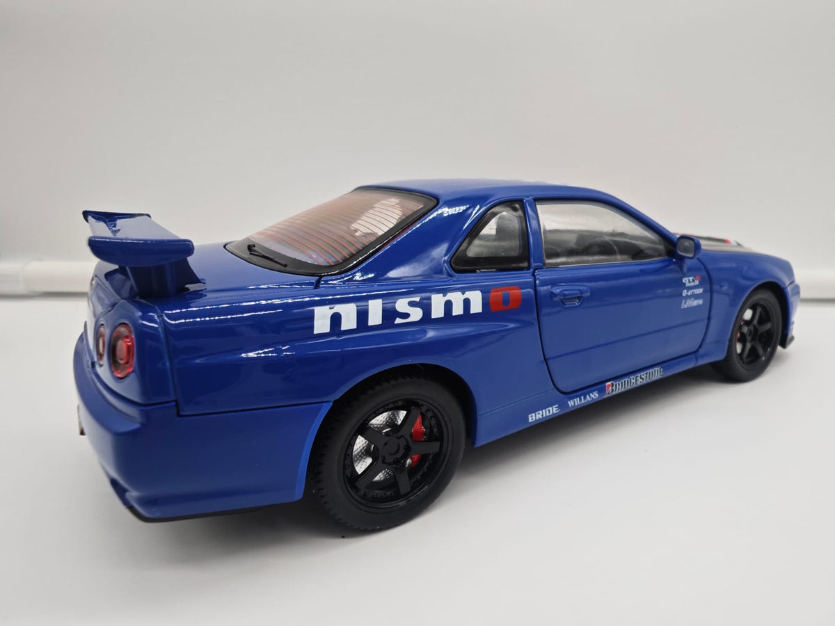 Nissan Skyline GT-R R34 Nismo - Escala 1/24 - c/Luz y Sonido - (sin caja)