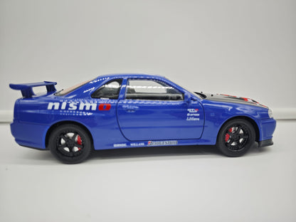 Nissan Skyline GT-R R34 Nismo - Escala 1/24 - c/Luz y Sonido - (sin caja)